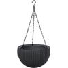Keter Sphere Vaso da Fiori sospeso Fioriera Antracite Forma Rotonda 8,6 L