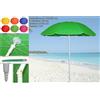 Ombrellone Mare Parasole Raggio 100Cm Tinta Unita Spiaggia Sole Estate dfh