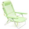 Hemax Spiaggina Mare Pieghevole Parigi Alluminio Giardino 53x62x77 cm