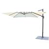Cosma OMBRELLONE GIARDINO 3X3 ECRU PALO NERO GIREVOLE ALLUMINIO ANTIVENTO MOD. NEWTON