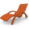 ARKEMA SDRAIO CHAISE LONGE LETTINO DA ESTERNO PRENDISOLE - ARANCIONE