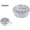 Set 12 Pezzi Contenitore Metallo Porta Zampirone Coperchio Spirale Zanzare dfh