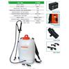 Wortex POMPA IRRORATRICE E DISERBO ELETTRICA Batteria 12V Serbatoio 12Lt Autonomia 4ore