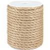 G2plus Corda di canapa 20m, 8mm juta naturale, artigianale, giardinaggio, decorazioni