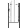 vidaXL Cancello da Giardino Woerden Acciaio 1x1,25 m Bianco Ingresso Pedonale vidaXL