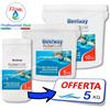 Bestway CLORO MULTIFUNZIONE Past. 200 gr → 1 / 5 / 1 0 Kg - Tricloro Multiazione