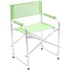Hemax Sedia da Spiaggia Regista Pieghevole Alluminio Mare Giardino 47x57x80 cm