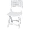 PAS Sedia Pieghevole in Resina Plastica da Giardino Bianca Verde Antracite Set 4 Pz