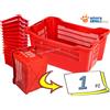 Amocom 5 → CASSETTE AGRICOLE Fondo CHIUSO Impilabili - 40 Lt Raccolta Uva Frutta OLIVE