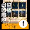 Aigostar Tenda Ulivo Solare 1x1m 70 LED Luce Calda 8 Modalità IP65
