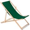 GreenBlue Sedia Sdraio Giardino GreenBlue Pieghevole Faggio Verde GB183