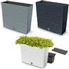 Prosperplast Fioriera con inserto DFC800T-422U - colore cemento (grigio,antracite,bianco)