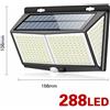 LED Solar China LED Energia Solare Muro Esterno, Giardino 288 Luci Umani Movimento Sensore IP65