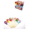 Set 24 Pezzi Penne Lollipop Pen Lecca Lecca Colorati Bambini Scuola bal