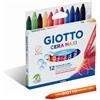 giotto pastelli a cera giotto maxi 12 pezzi fila colori assortiti 291200 pastelloni