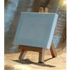 Mini Cavalletto in legno naturale Con Mini Tela 15x10cm Pittura da tavolo moc