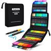 Pennarelli Doppia Punta Brush Pen 100 Colori Astuccio Professionale reb