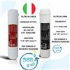 IONICORE KIT FILTRI IN LINEA DEPURATORE IONICORE IC-11 CARBONE ATTIVO COCCO + SEDIMENTI