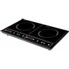 Doppia Piastra Induzione Cristallo Elettrica 2000w+2200w Cottura 4 Display lin