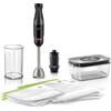 Bosch Frullatore Immersione ErgoMaster 1000W Sottovuoto Inox Nero MSM4B6V2
