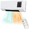 NEGOZIO MATTO SRLS TERMOVENTILATORE RINFRESCATORE RISCALDATORE DA PARETE PORTATILE VENTILATORE HOT
