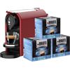 Gioia Plus, Macchina Caffè Espresso Alluminio, 48 Capsule Incluse, Rosso