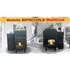etakamini Termocamino multicombustibile modello pellet sansa nocciolino legna camino gusci