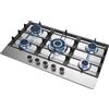 Does not apply Piano Cottura a Gas 5 Fuochi 85Cm Da Incasso, per Gas Naturale/Propano, Sicurezz