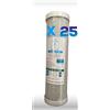 BLOCK CARTUCCIA FILTRO CARBONE ATTIVO PEZZI 25 CTO CARBON BLOCK A 5 MICRON 10"
