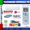 BRAVO TELECOMANDO UNIVERSALE PER SAMSUNG SANYO NEC LG CONDIZIONATORE CLIMA D'ARIA