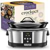 Does not apply Slow Cooker Pentola per Cottura Lenta, Capienza 5.7 Litri, Adatta Fino a 8 Perso