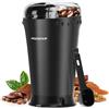 Aigostar Macinacaffè Elettrico 200W | Lame Inox | 60g | Nero/Trasparente