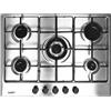 Samet Piano Cottura 5 Fuochi a Gas 70 1 Bruciatore Wok Inox ERCOLE70 Samet
