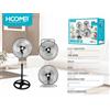 Ventilatore 3 In 1 Piantana Aggangiato E Da Terra 60w 50x50x130cm Hoomei Hm-8686
