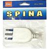 Spina Presa Elettrica Dritta Volante Attacco Piccolo Maschio 10A 250V bianca hmj