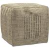 Il tappeto moderno Pouf quadrato - ottomano in iuta intrecciata a mano largo 18 pollici in natur...