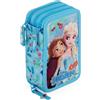 Clondo Disney Frozen Astuccio 3 scomparti completo 46 pezzi, Scuola e tempo libero