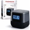 Thomson Radiosveglia Digitale DAB+ FM CR80DAB Con Porta USB Di Ricarica Nero