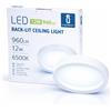 Aigostar Plafoniera LED 12W Rotonda Da Superficie Luce Fredda 6500K Bianco Ø174m