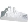Ornamento da tavolo in gesso statua di montagna innevata per corridoio