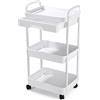 Zaxiva Carrello con Ruote Portatutto Cucina con Cassetto, Carrello Portaoggetti