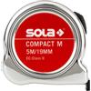SOLA FLESSOMETRO SOLA ROTELLA METRICA COMPACT M 5 mt. NASTRO 19 MM magnetico