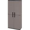 E71/TP Armadio Alto in Plastica, Economico, Grigio/Nero