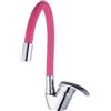 Miscelatore Rubinetto Monocomando Per Lavello Cucina Canna Flessibile Rosa dfh