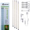 Cefrank Kit a LED con 4 barre luminose per mobili (bianco freddo 6000K) perfetto per