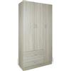 HEMAX Armadio Guardaroba Spazioso Mobile Camera Ante Legno 90x42x180 cm