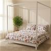 Enrico Coveri Set copripiumino in cotone Matrimoniale Enrico Coveri Oak rosa