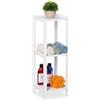 Does not apply Scaffale Da Bagno, Mobiletto Salvaspazio in MDF, Mobile Stretto a Colonna 3 Ripi