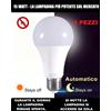 Radar Sensor Bulb 3 PEZZI LAMPADINE LED E27 CON SENSORE CREPUSCOLARE AUTO ON/OFF 15W BIANCO FREDDO
