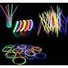 hmj 50 Pezzi Braccialetti Luminosi Fluo Fluorescenti Bracciali Disco Party hmj